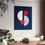 Thumbnail: Geometric 29 Matte Poster - Washington Wizards - Alt