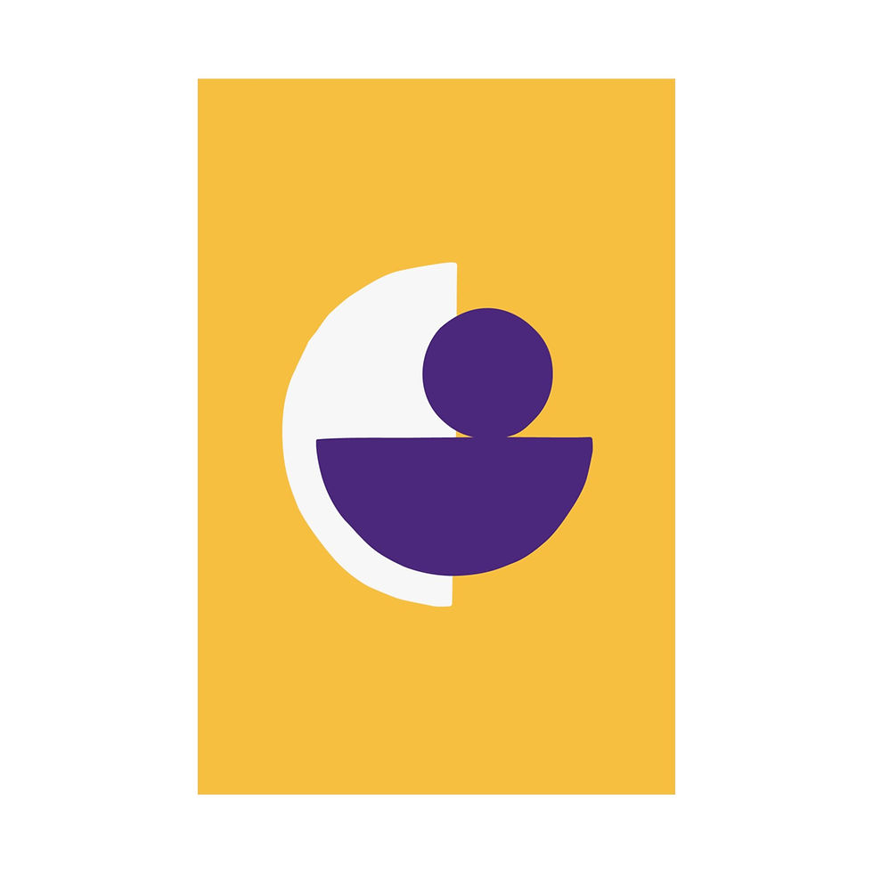 Thumbnail: Modern Geometric 31 Matte Poster - Minnesota Vikings - Alt