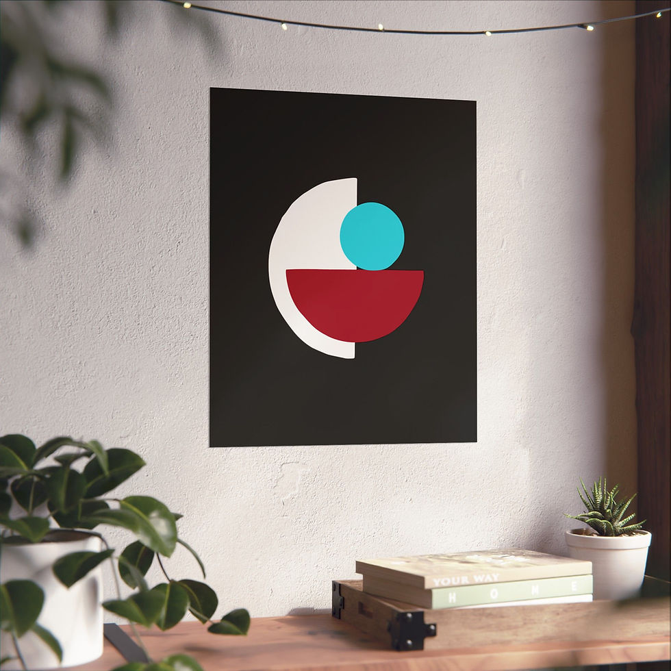 Thumbnail:  Geometric 31 Matte Poster - Arizona Diamondbacks - Away