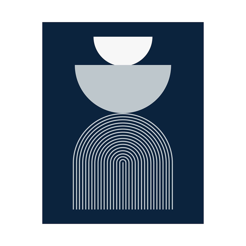 Thumbnail: Modern Geometric 24 Matte Poster - New York Yankees - Away
