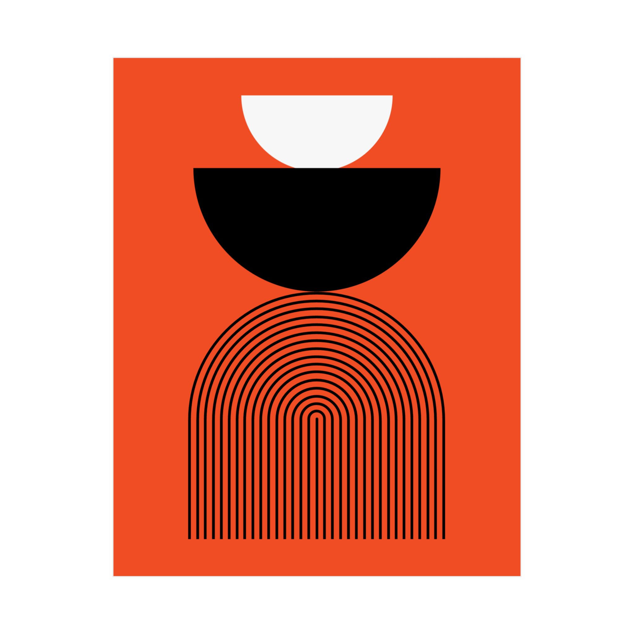 Geometric 24 Matte Poster - Cincinnati Bengals - Alt