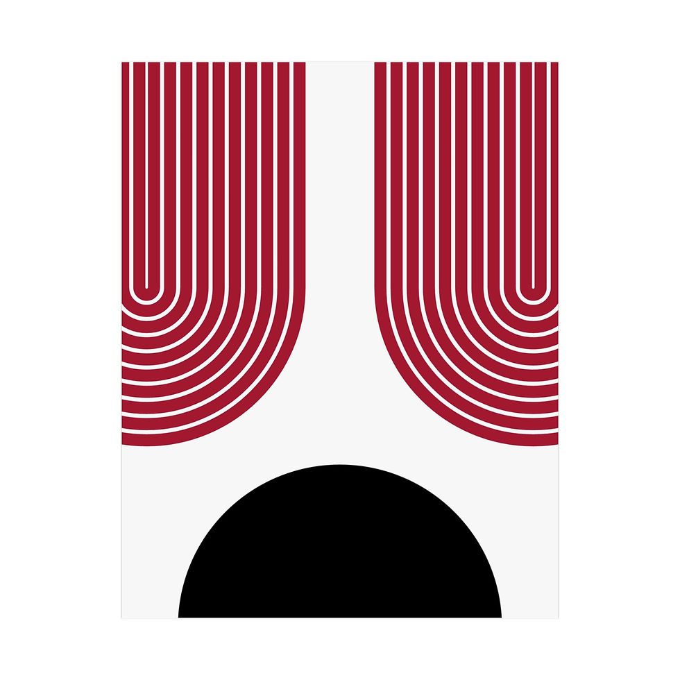 Geometric 11 Matte Poster - Arizona Diamondbacks - Home