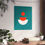Thumbnail: Modern Geometric 28 Matte Poster - Miami Dolphins - Away
