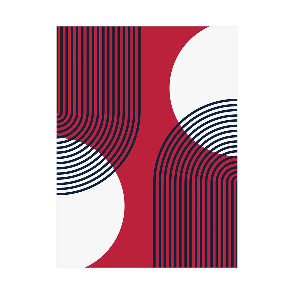 Thumbnail: Geometric 25 Matte Poster - St. Louis Cardinals - Away