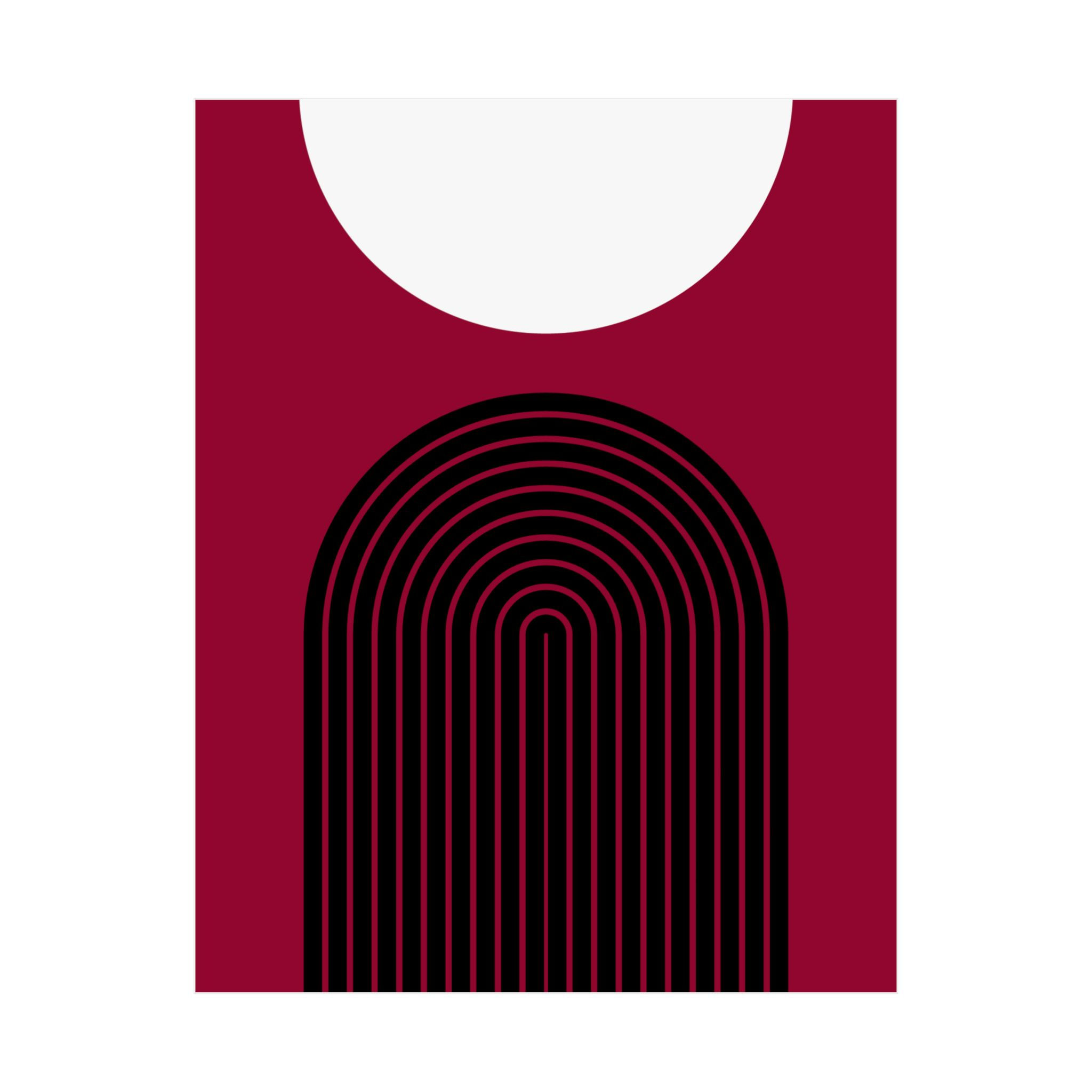 Geometric 09 Matte Poster - Miami Heat - Alt