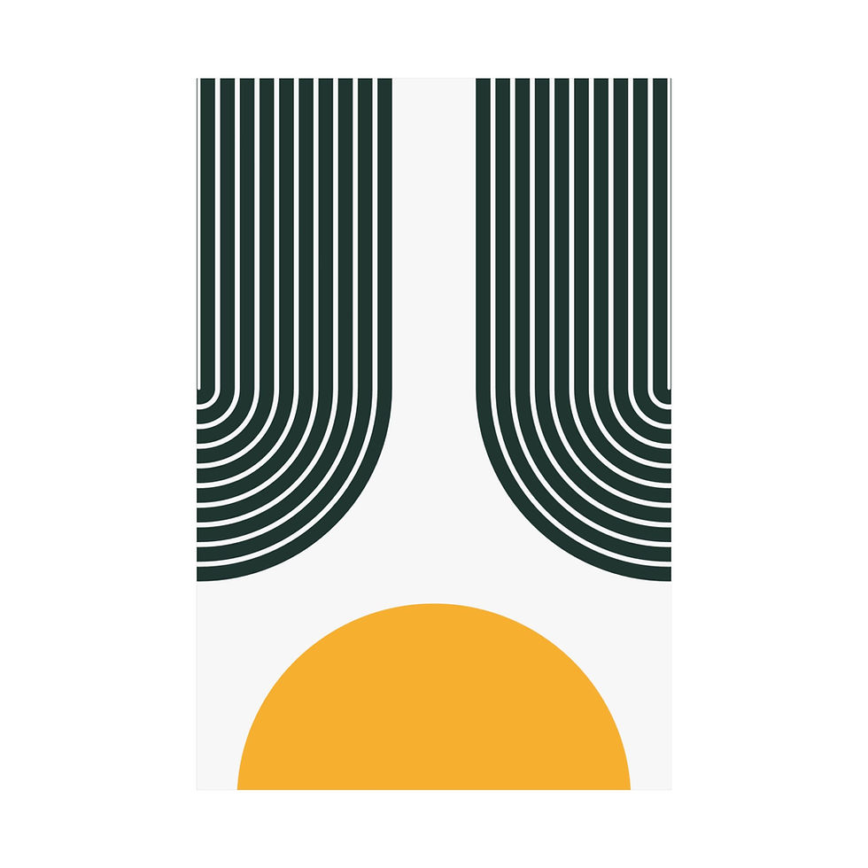 Thumbnail: Modern Geometric 11 Matte Poster - Green Bay Packers - Home