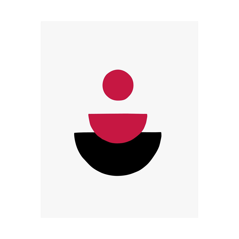 Thumbnail: Geometric 28 Matte Poster -Toronto Raptors - Home