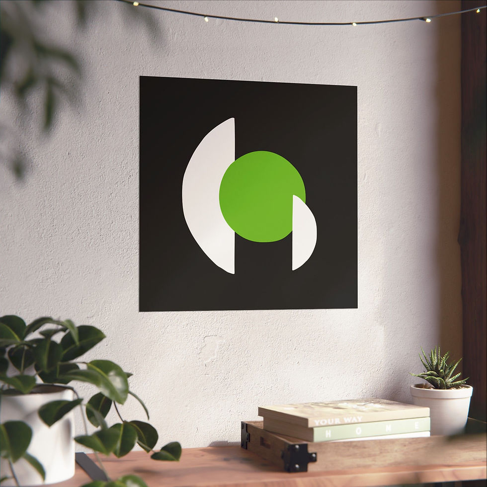 Thumbnail: Modern Geometric 30 Matte Poster - Minnesota Timberwolves - Alt