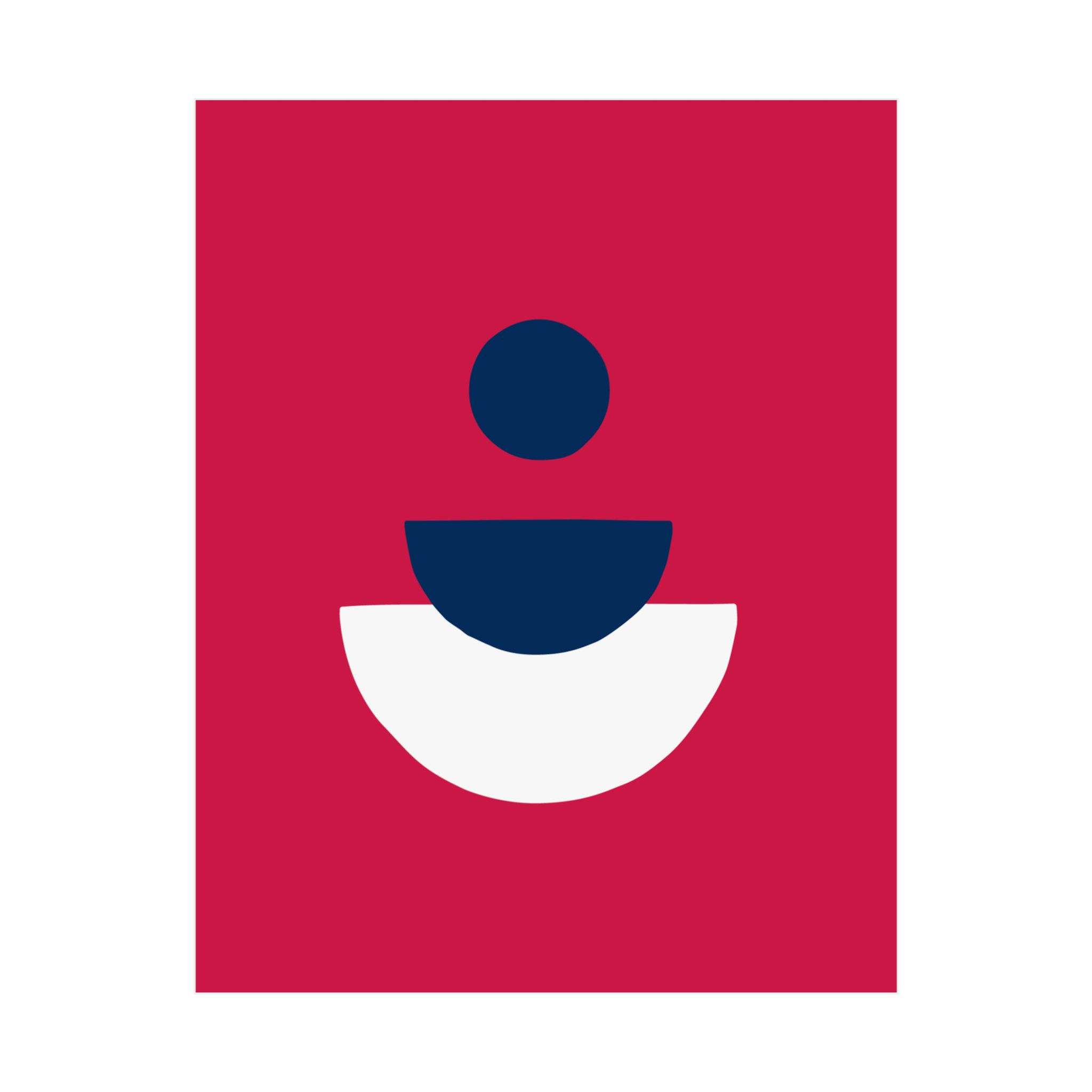 Geometric 28 Matte Poster - Minnesota Twins - Alt