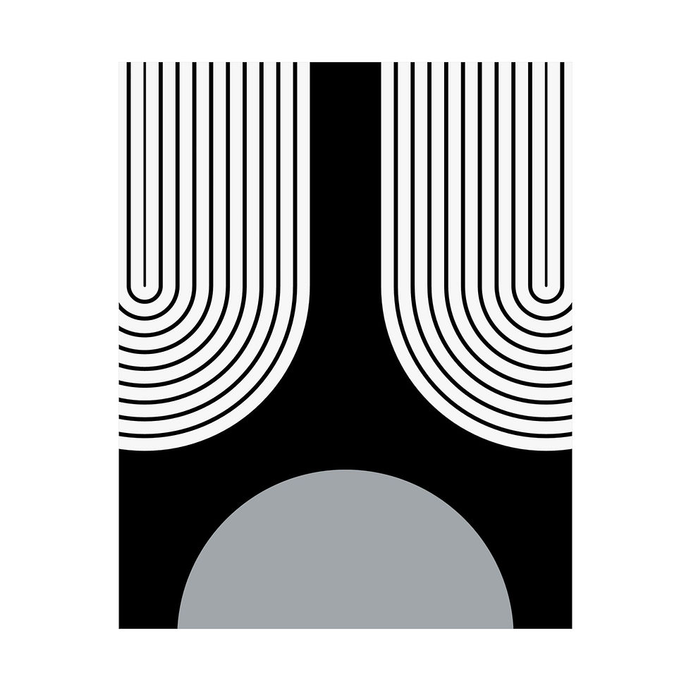 Thumbnail: Modern Geometric 11 Matte Poster - Las Vegas Raiders - Away