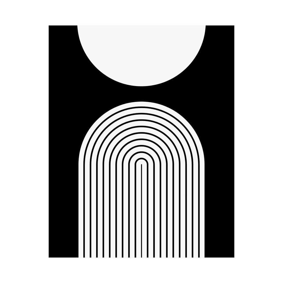 Thumbnail: Modern Geometric 09 Matte Poster - Brooklyn Nets - Away