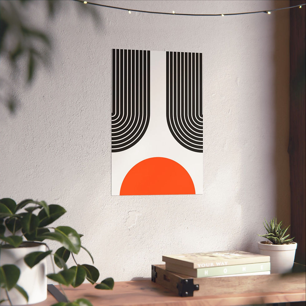 Thumbnail: Modern Geometric 11 Matte Poster - San Francisco Giants - Home