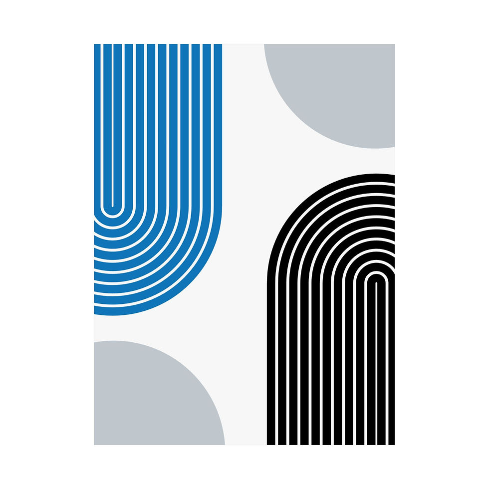 Thumbnail: Modern Geometric 10 Matte Poster - Orlando Magic - Home