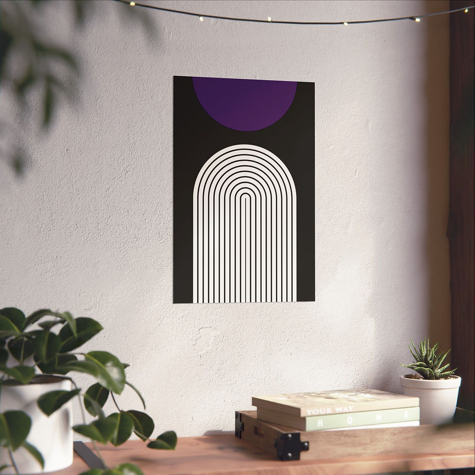 Thumbnail: Geometric 09 Matte Poster - Sacramento Kings - Away