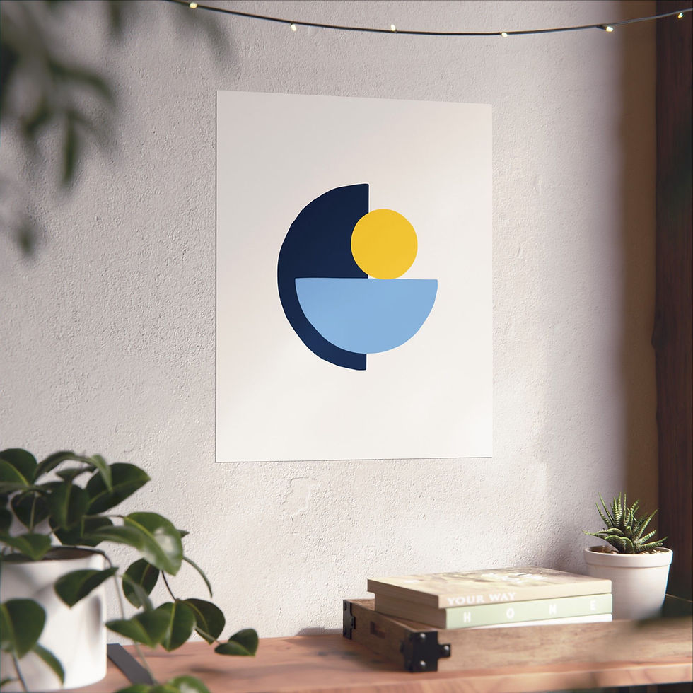 Thumbnail: Geometric 31 Matte Poster - Tampa Bay Rays - Home