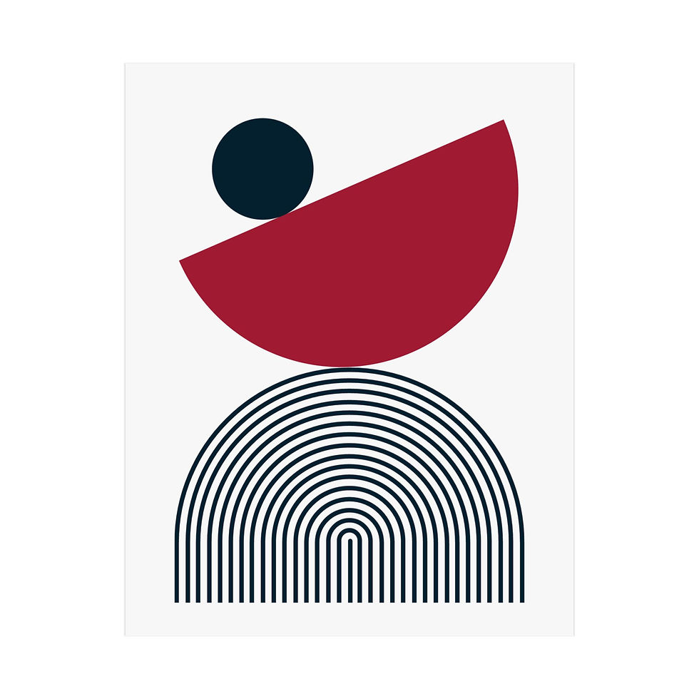 Geometric 26 Matte Poster - Houston Texans - Home