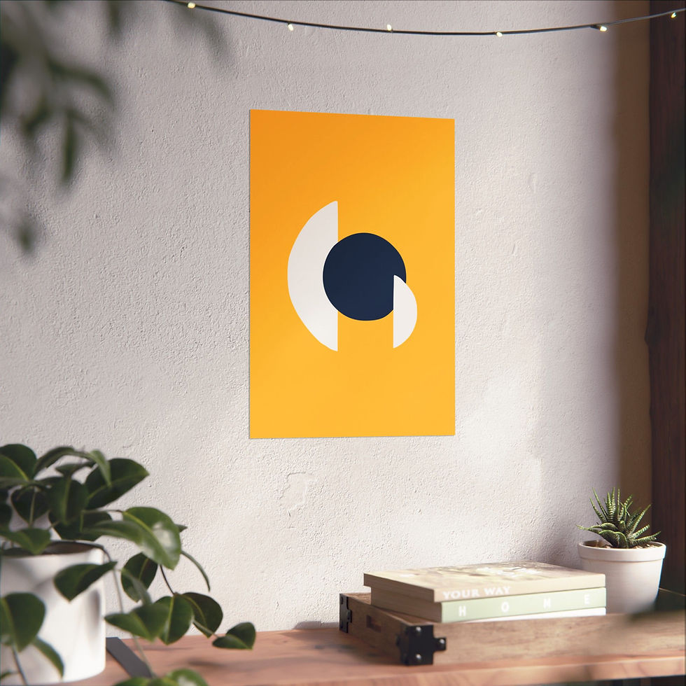 Thumbnail: Geometric 30 Matte Poster - Milwaukee Brewers - Alt