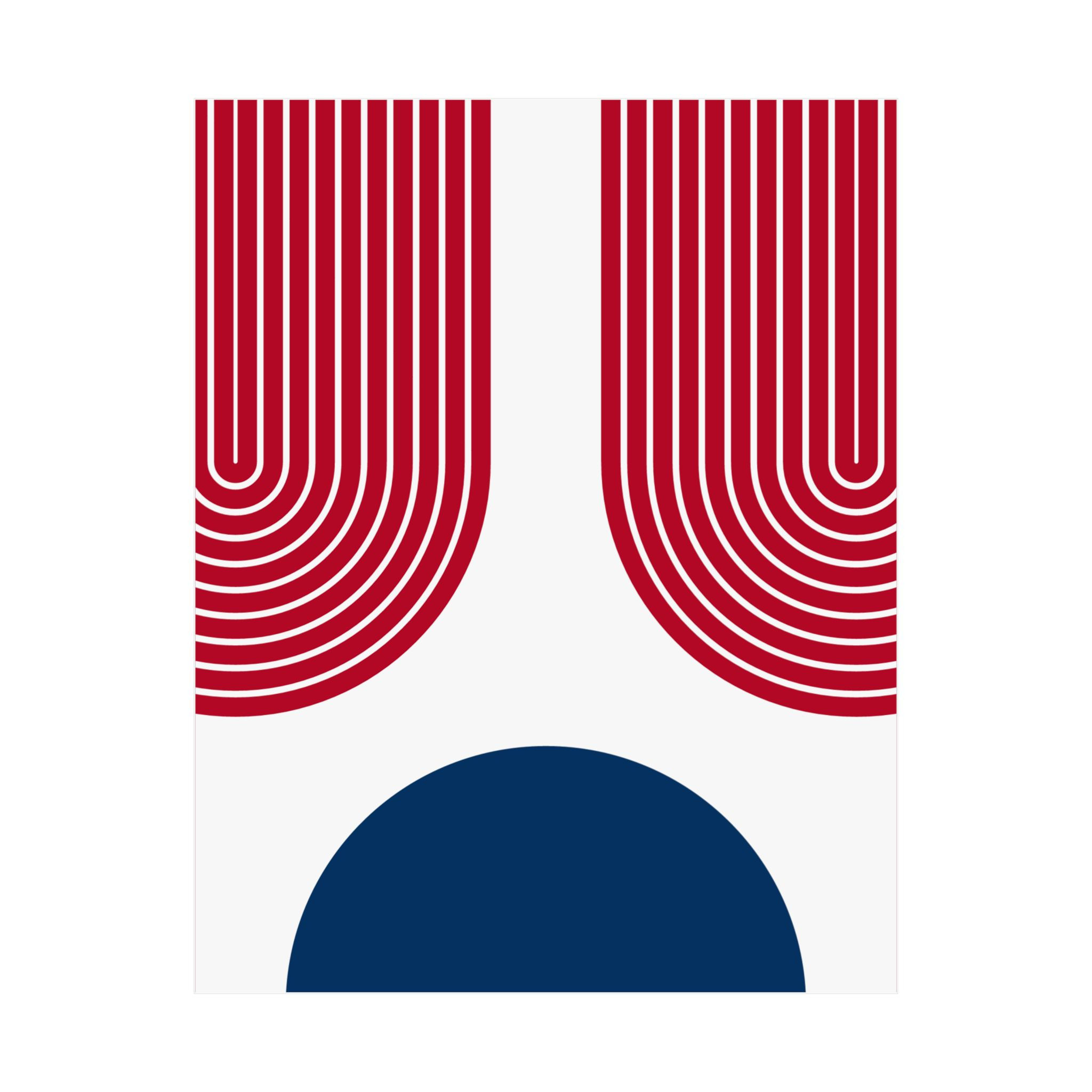 Geometric 11 Matte Poster - Los Angeles Angels - Home