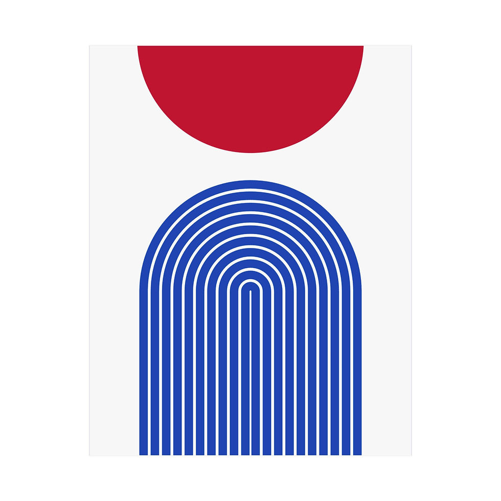 Geometric 09 Matte Poster - Detroit Pistons - Home