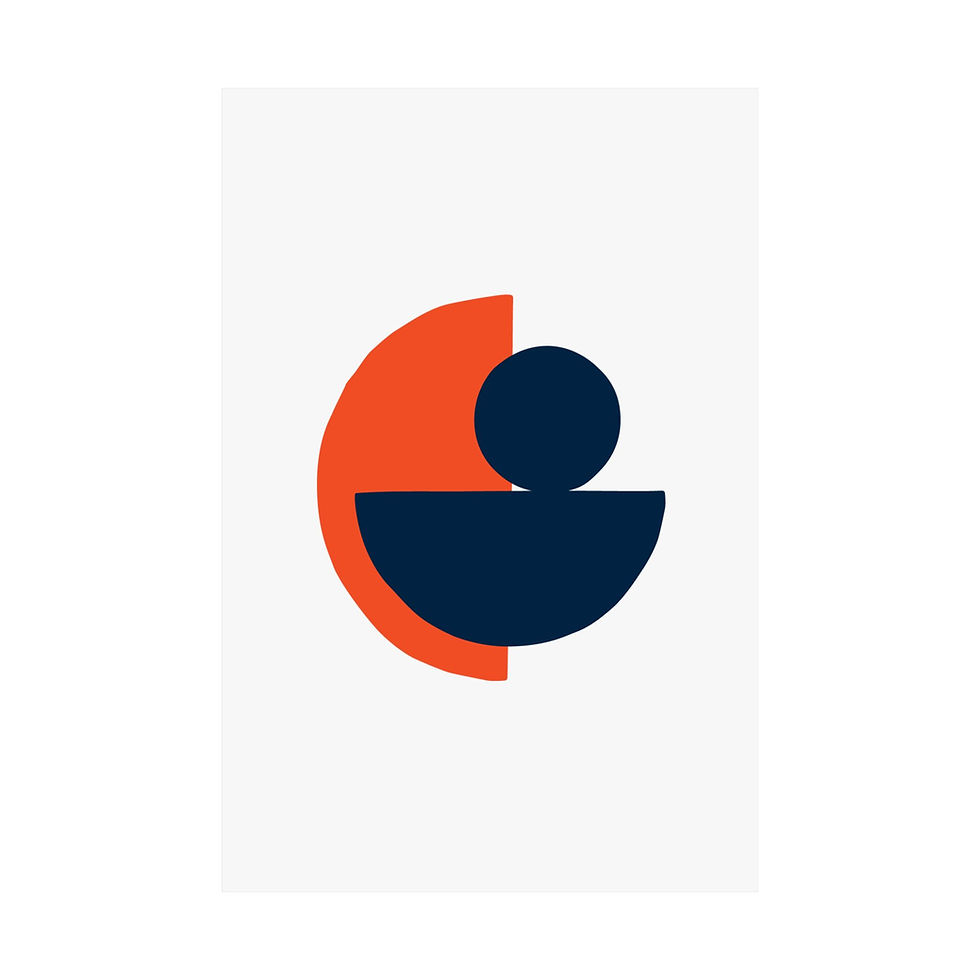 Thumbnail: Modern Geometric 31 Matte Poster - Denver Broncos - Home