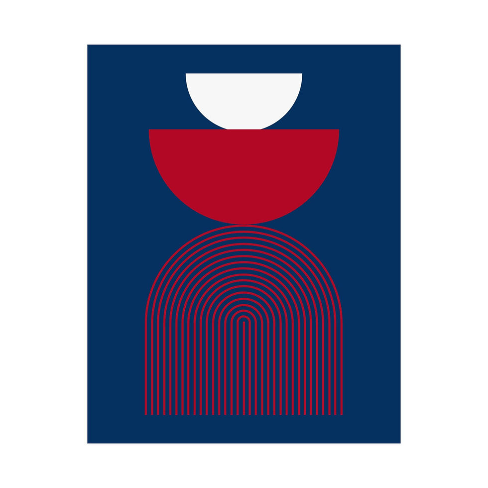 Geometric 24 Matte Poster - Los Angeles Angels - Alt