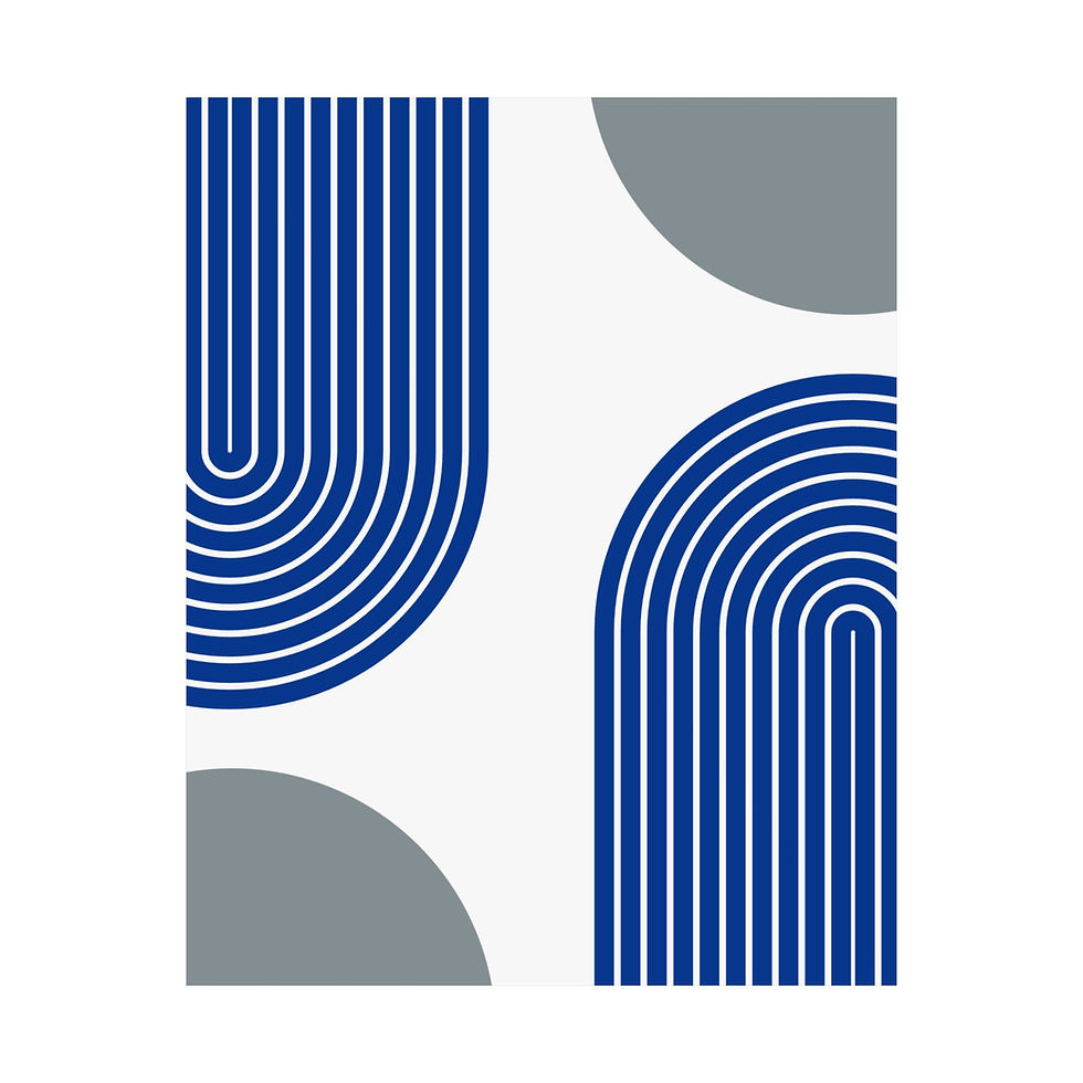 Thumbnail: Modern Geometric 10 Matte Poster - Dallas Cowboys - Home