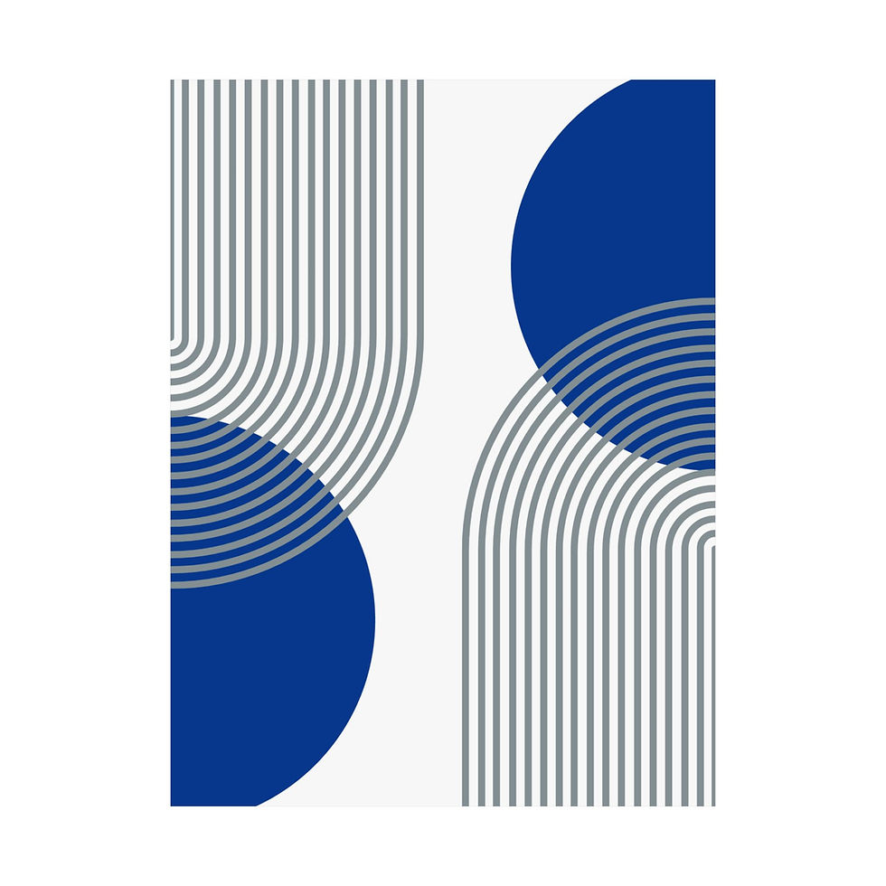 Thumbnail: Modern Geometric 25 Matte Poster - Dallas Cowboys - Home