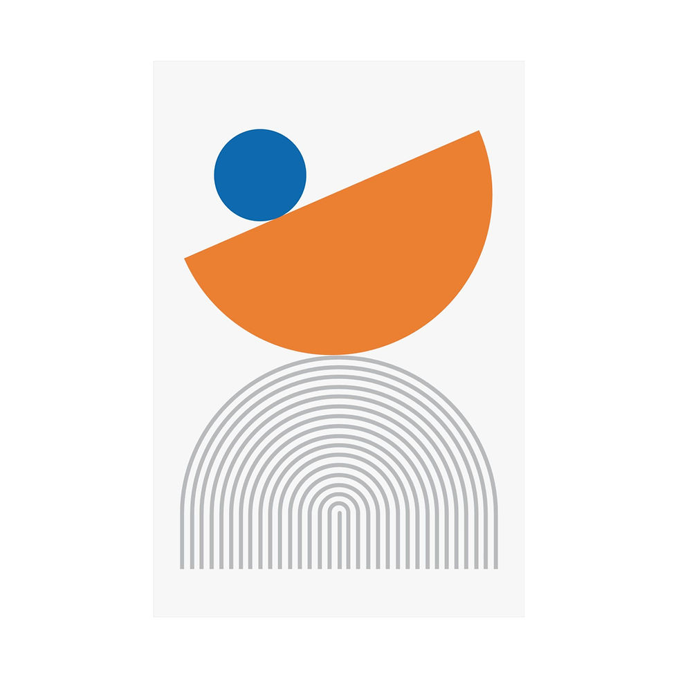 Thumbnail: Modern Geometric 26 Matte Poster - New York Knicks - Home
