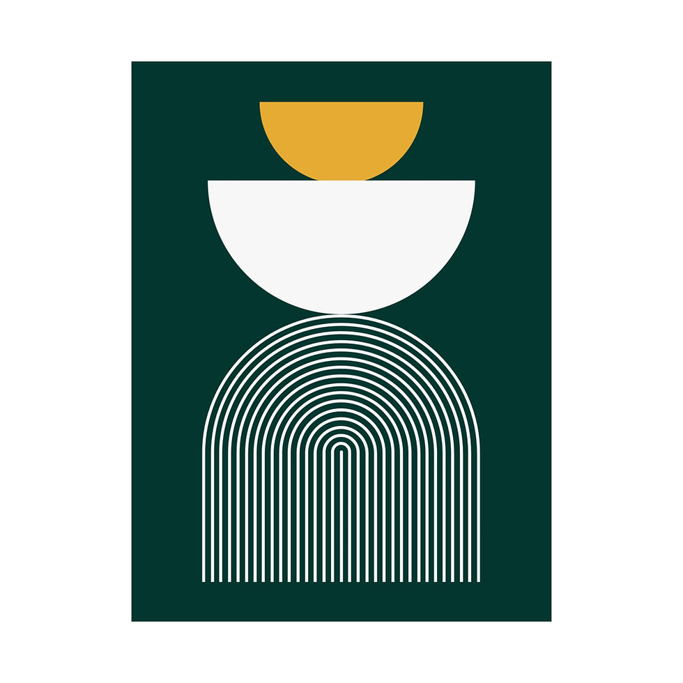 Thumbnail: Modern Geometric 24 Matte Poster - Oakland A's - Away