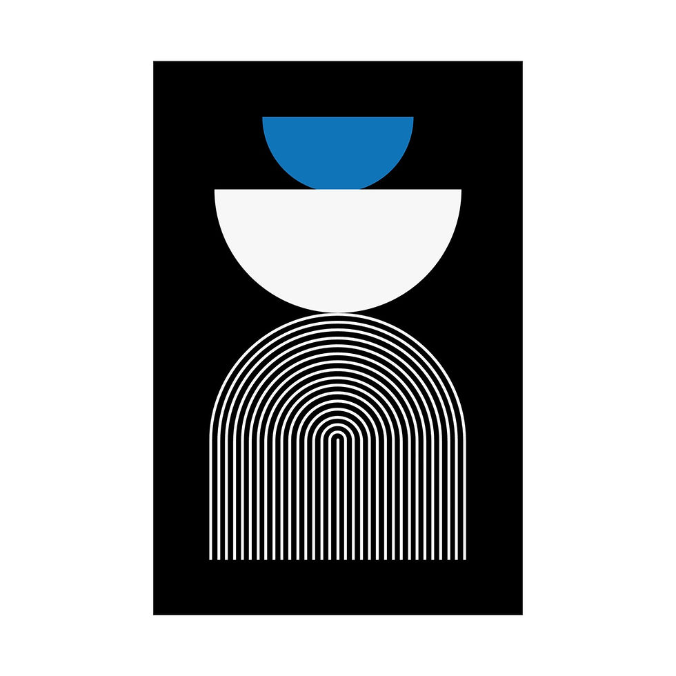 Thumbnail: Modern Geometric 24 Matte Poster - Orlando Magic - Alt