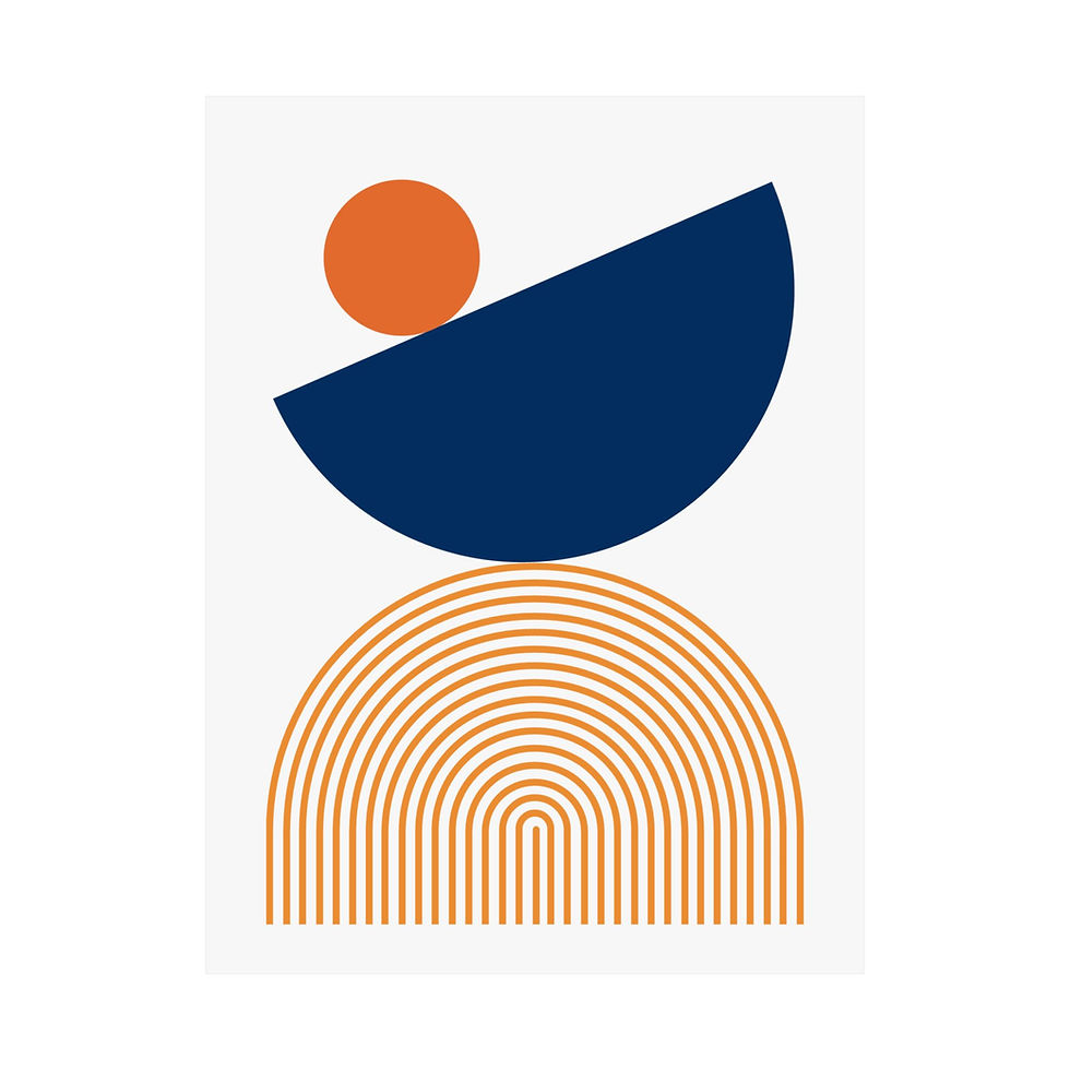 Thumbnail: Modern Geometric 26 Matte Poster - Houston Astros - Home