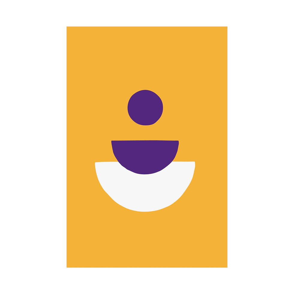 Thumbnail: Modern Geometric 28 Matte Poster - Los Angeles Lakers - Away