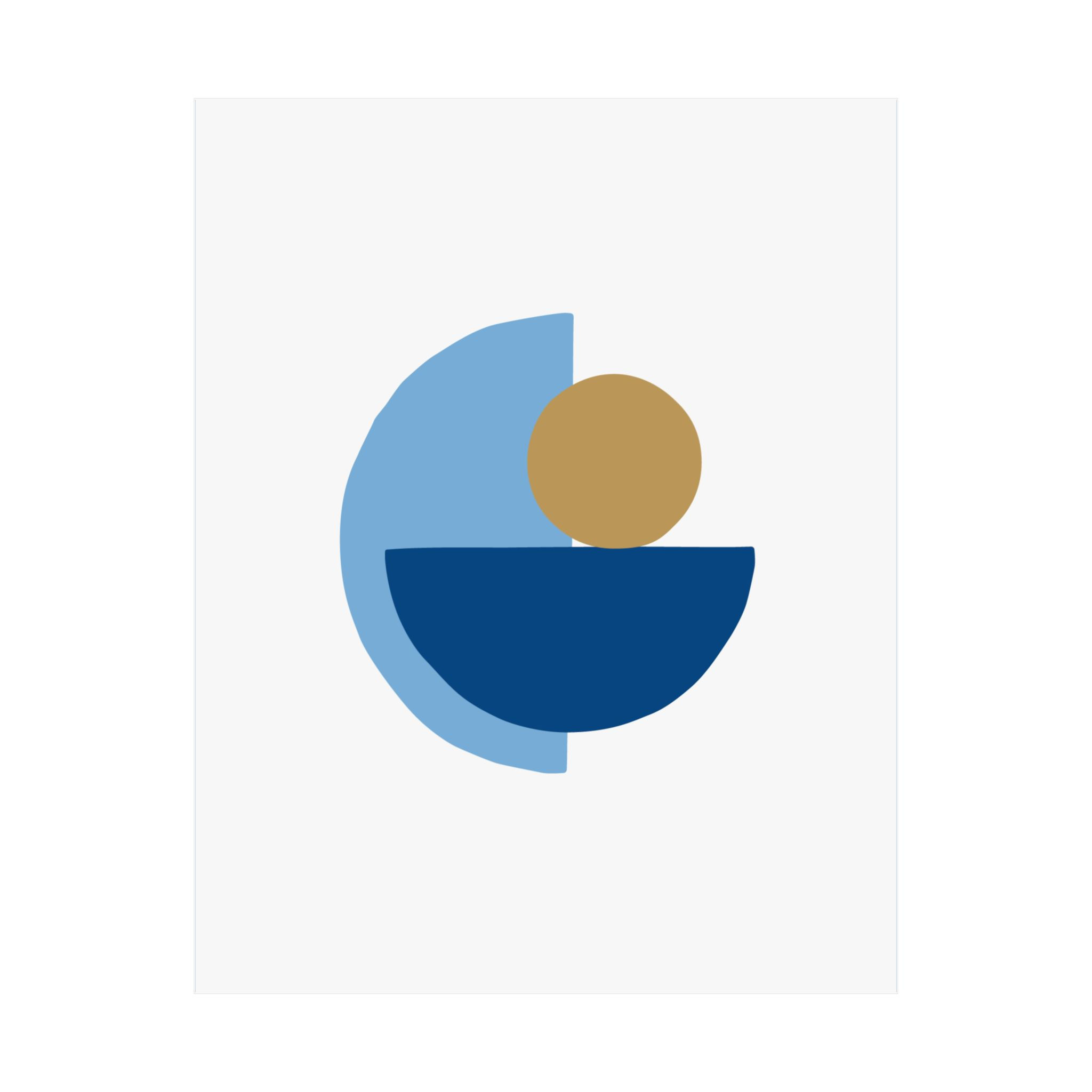 Modern Geometric 31 Matte Poster - Kansas City Royals - Home