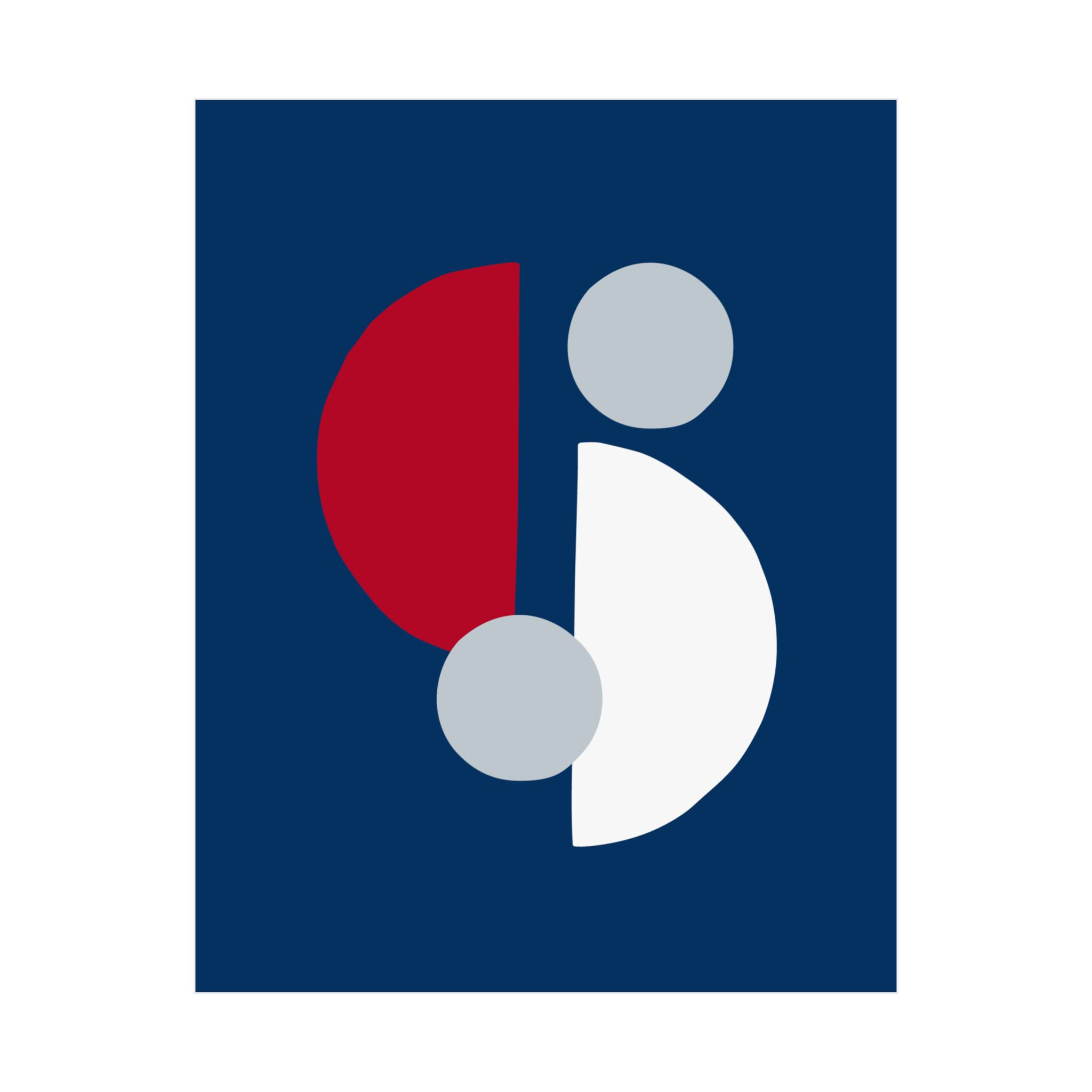 Geometric 29 Matte Poster - Los Angeles Angels - Alt