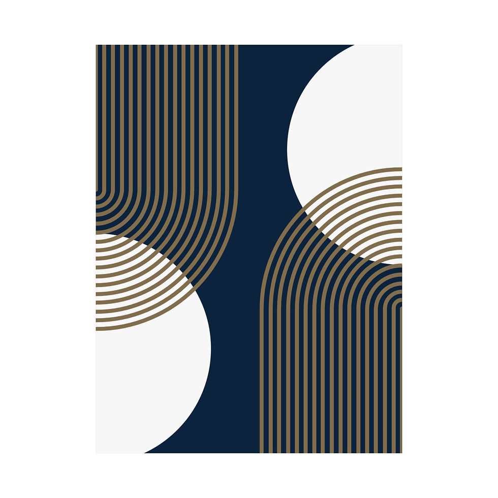 Thumbnail: Geometric 25 Matte Poster - New Orleans Pelicans - Away