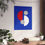 Thumbnail: Geometric 29 Matte Poster - Detroit Pistons - Away