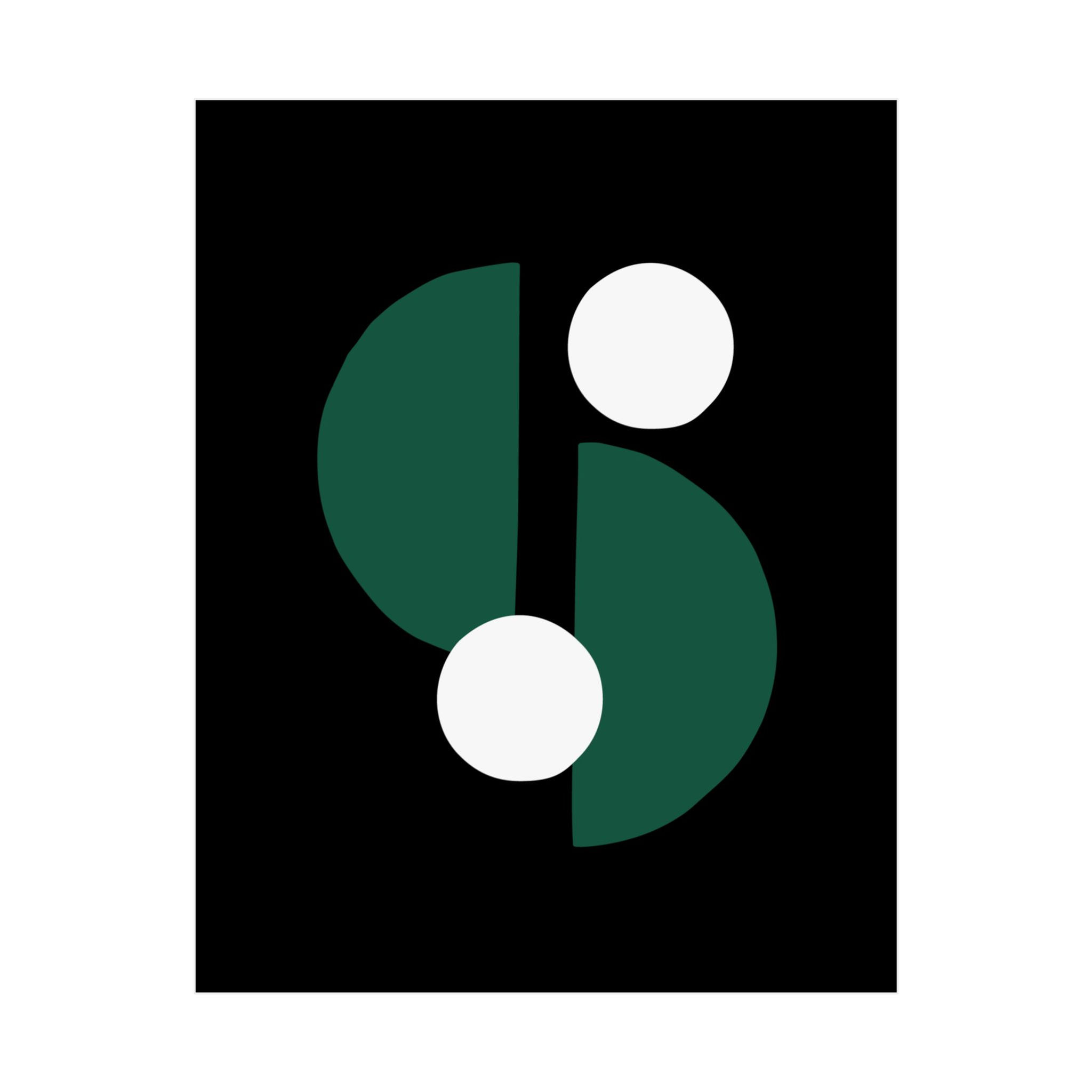 Modern Geometric 29 Matte Poster - New York Jets - Alt