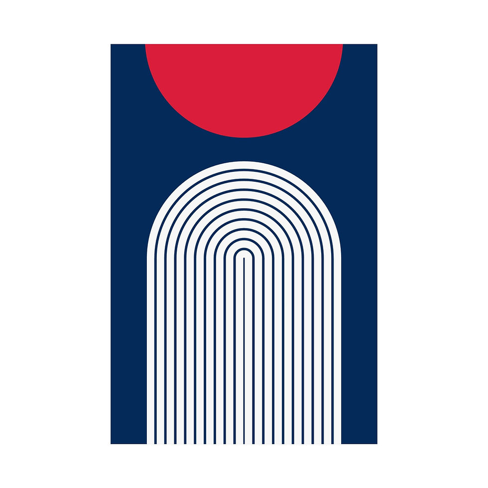 Thumbnail: Geometric 09 Matte Poster - Washington Wizards - Alt
