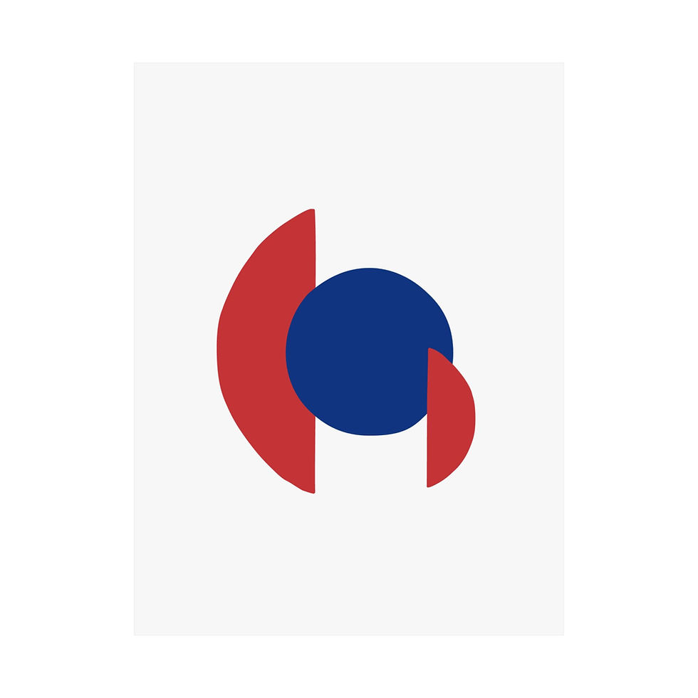 Thumbnail: Modern Geometric 30 Matte Poster - Chicago Cubs - Home