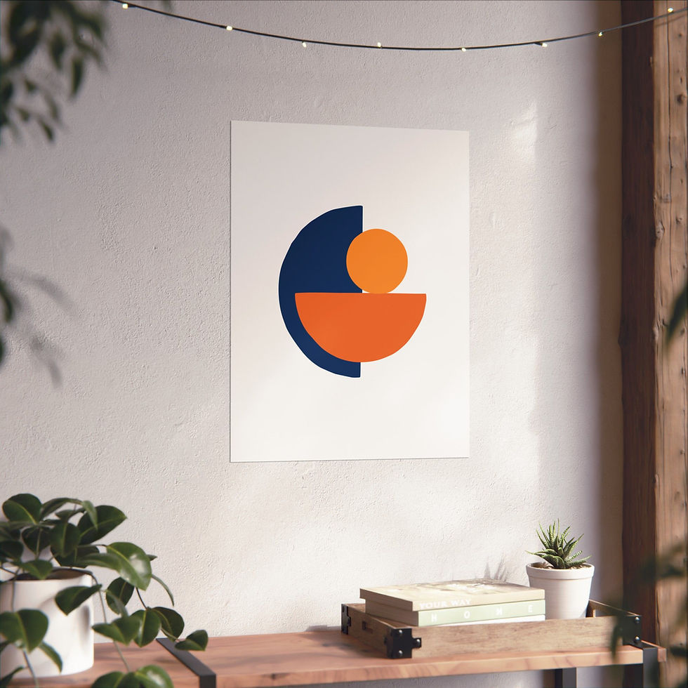 Thumbnail: Modern Geometric 31 Matte Poster - Houston Astros - Home