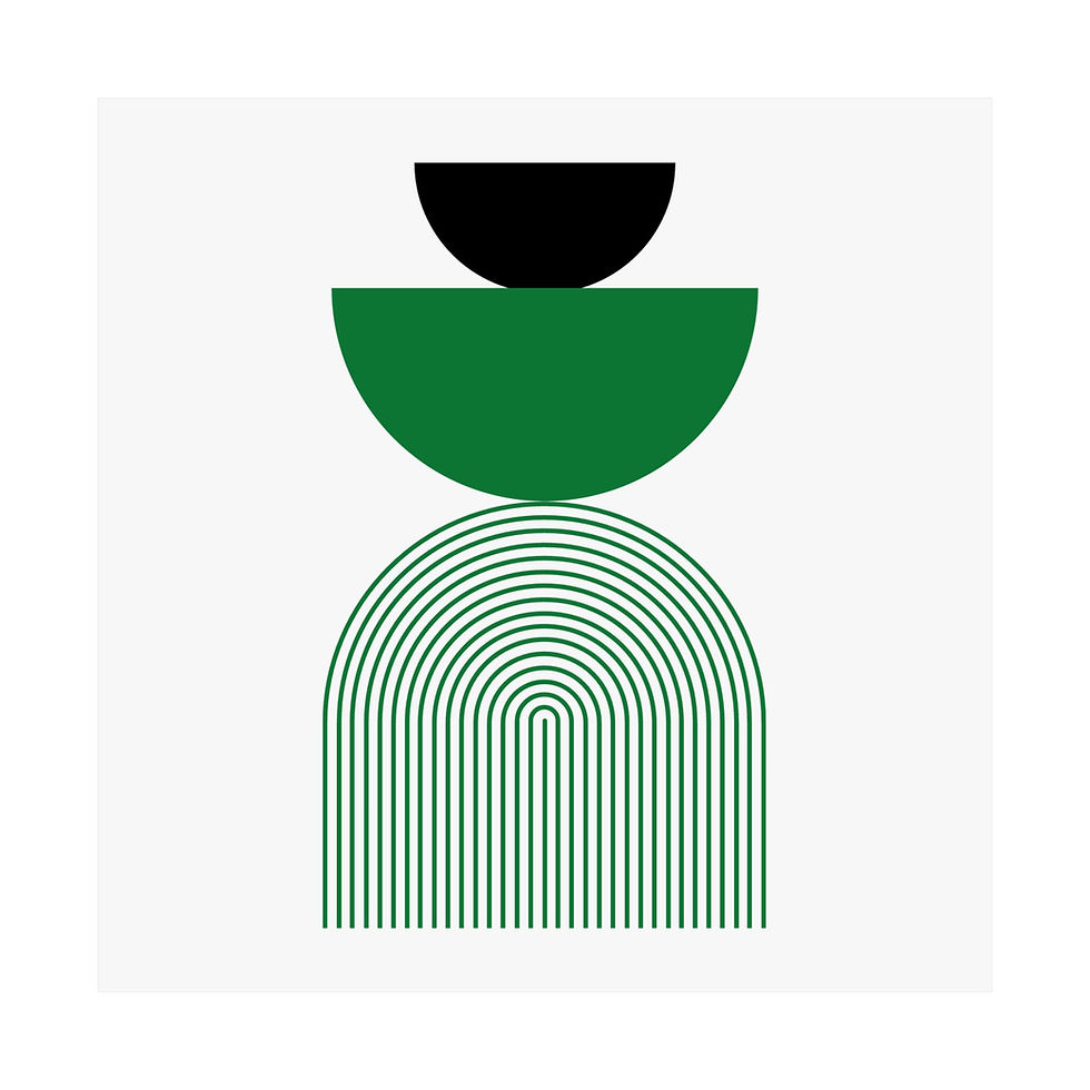 Thumbnail: Modern Geometric 24 Matte Poster - Boston Celtics - Home