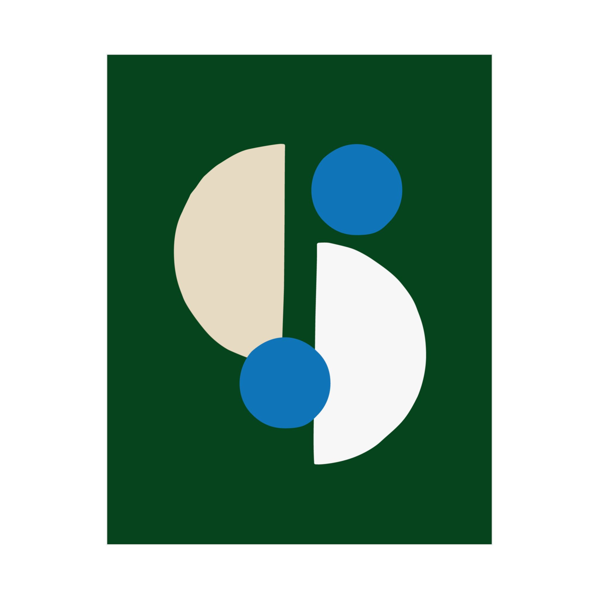 Modern Geometric 29 Matte Poster - Milwaukee Bucks - Away