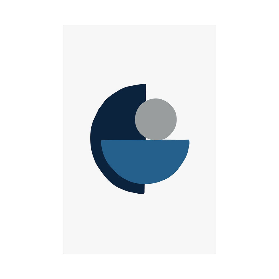 Thumbnail: Modern Geometric 31 Matte Poster - Minnesota Timberwolves - Home