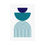 Thumbnail: Geometric 24 Matte Poster - Charlotte Hornets - Home