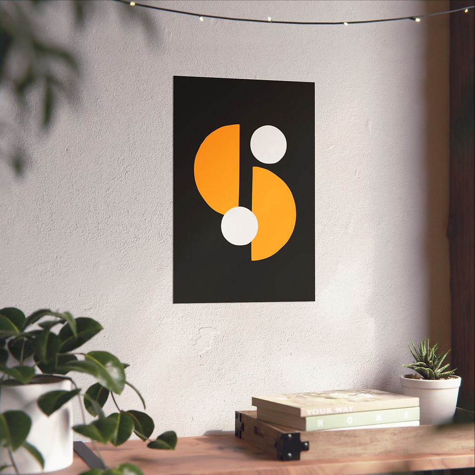Thumbnail: Modern Geometric - 29 - Matte Poster - Pittsburgh Steelers - Away