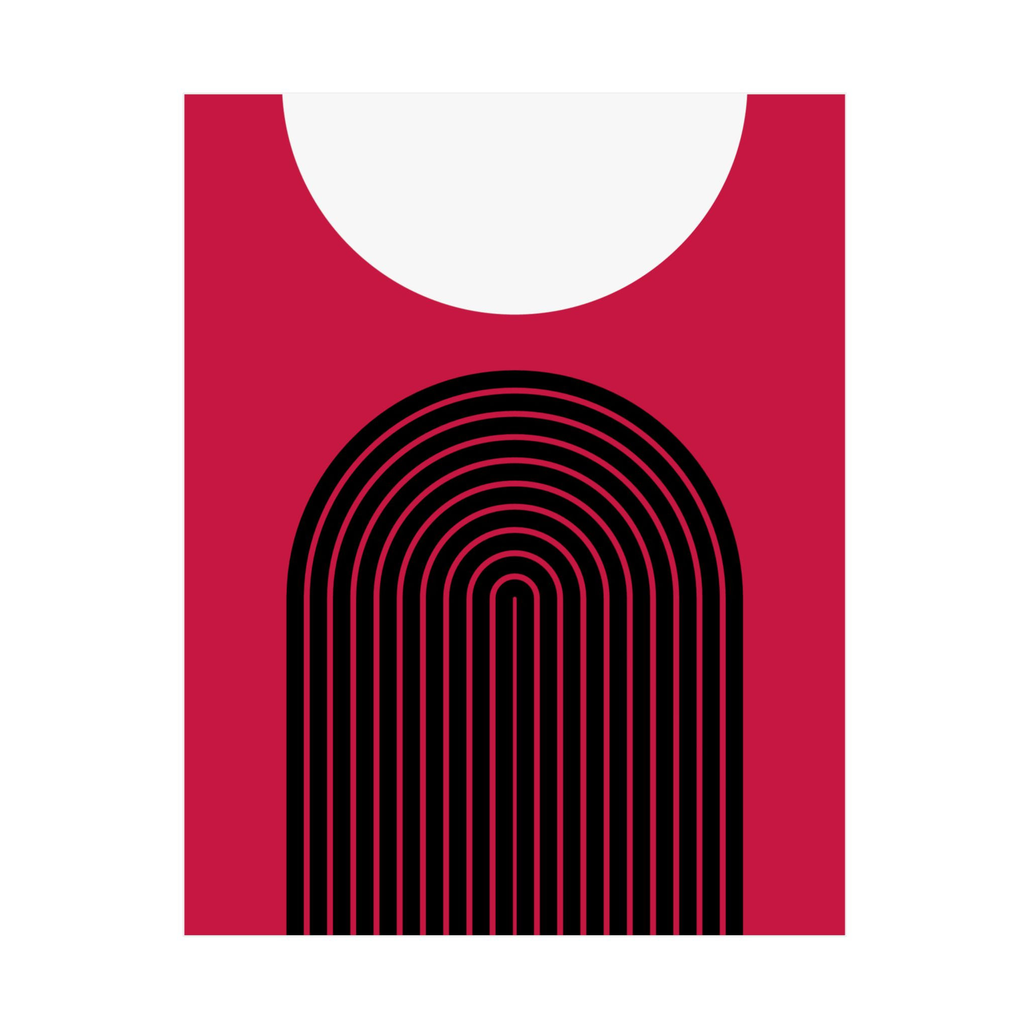 Geometric 09 Matte Poster -Toronto Raptors - Away