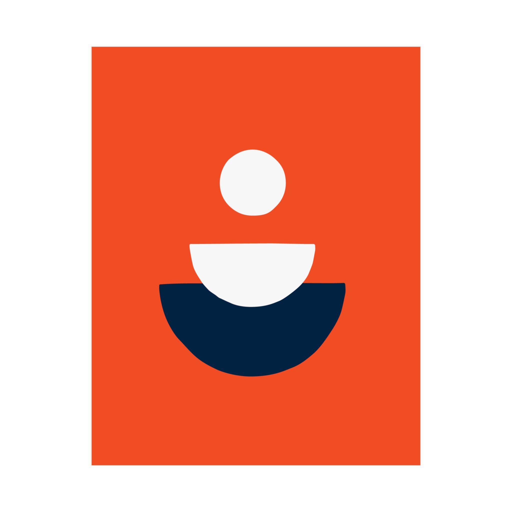 Modern Geometric 28 Matte Poster - Denver Broncos - Away