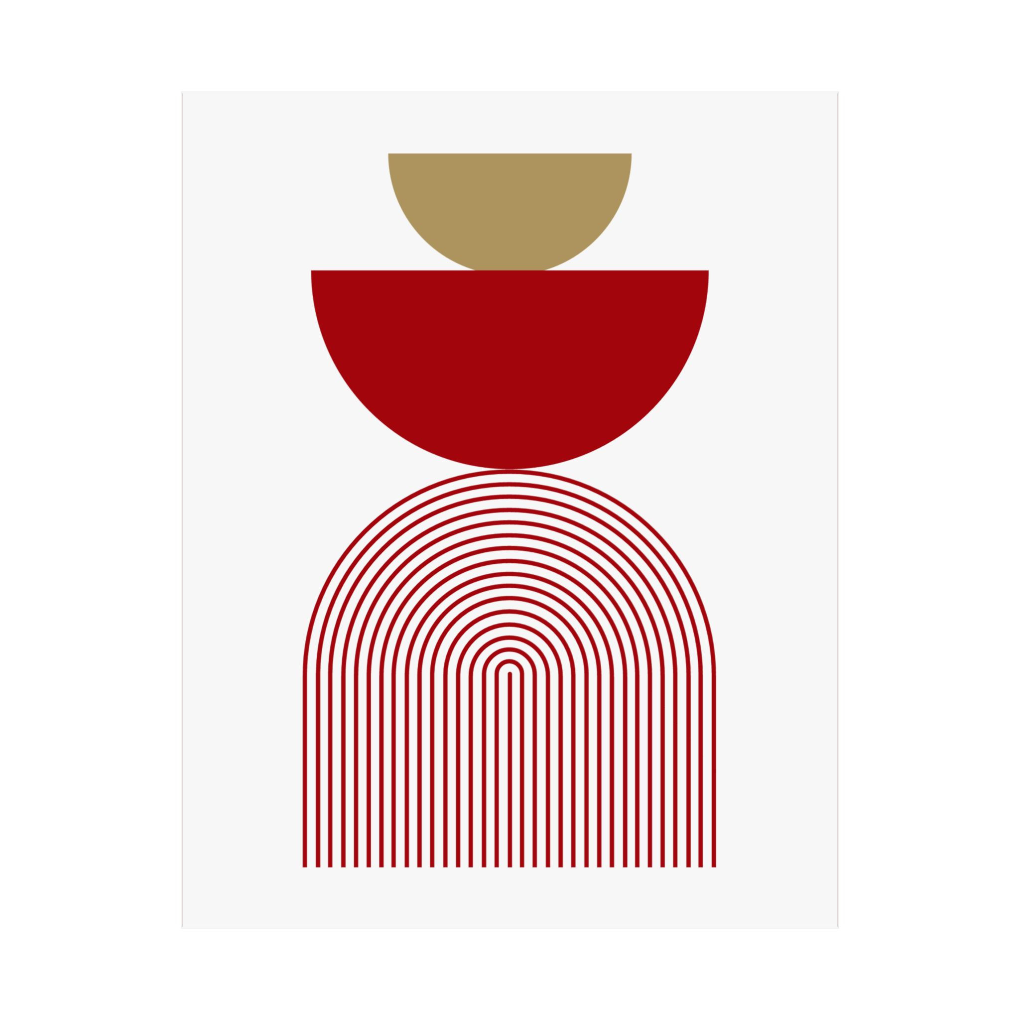 Modern Geometric - 24 - Matte Poster - San Francisco 49ers - Home