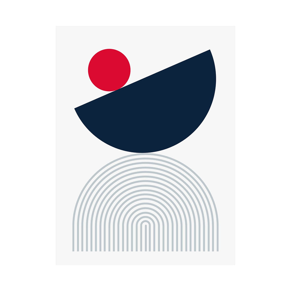 Thumbnail: Modern Geometric 26 Matte Poster - New York Yankees - Home