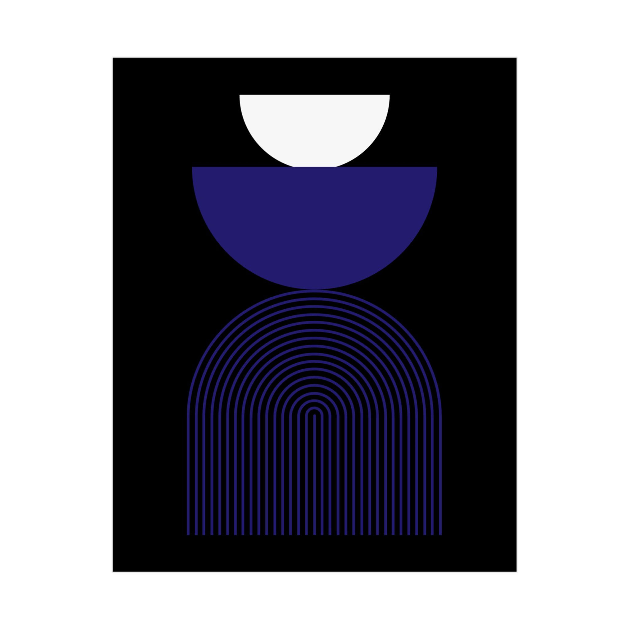 Modern Geometric 24 Matte Poster - Baltimore Ravens - Alt